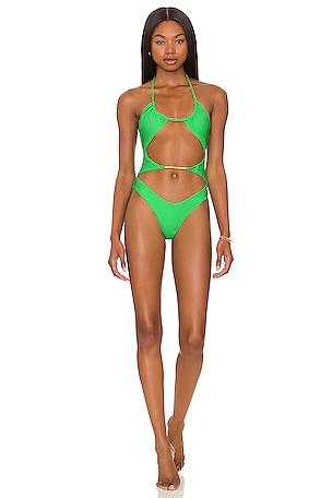 GIGI C Charlie One Piece in Emerald REVOLVE