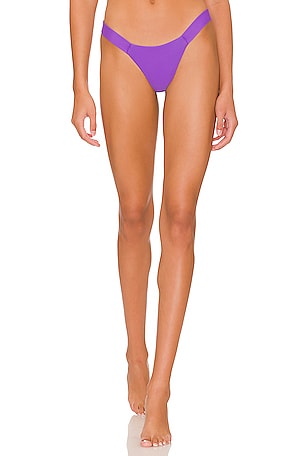 Lurex Padded Triangle Bikini Top Purple – Monica Hansen Beachwear
