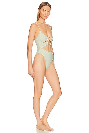 Camila Coelho Marcelo One Piece in Sage
