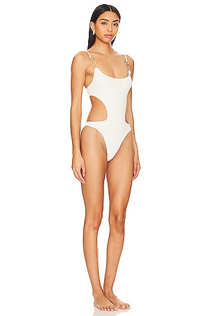 Camila Coelho Giselle One Piece in Ivory