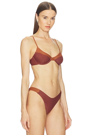 Camila Coelho Jaslyn Top in Brown