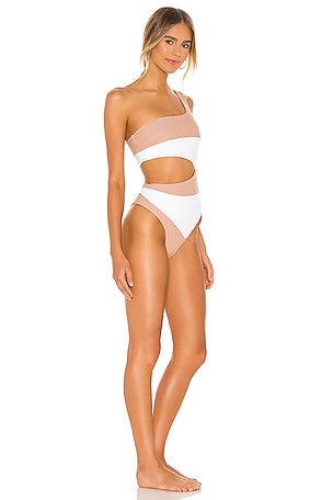 Camila Coelho Rumba One Piece in Tan