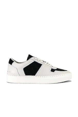 Common Projects Decades Low Sneaker in Black & Off White  display picture 2