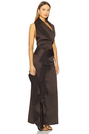 Casona La Sandunguera Dress in Dark Green. Size XS. Also