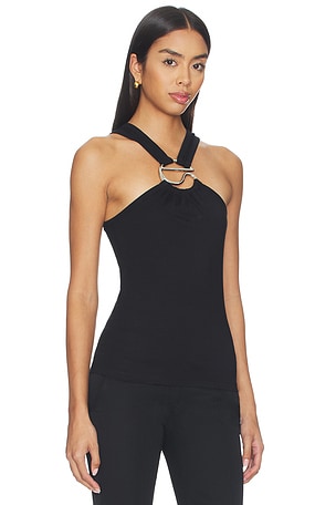 Coperni C Logo Crossed Top in Black. Size XS. Also