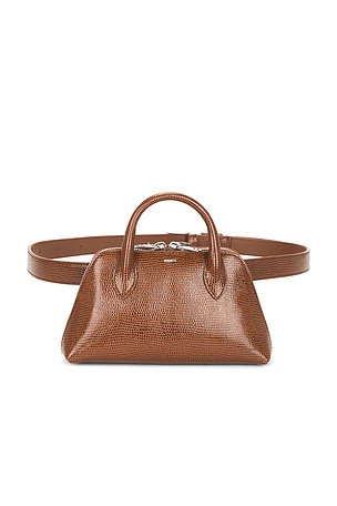 Lizard Print Duffle Belt Bag Coperni