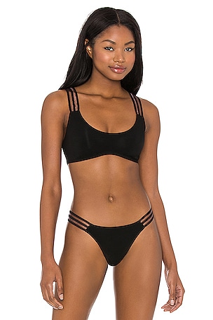 strappy black bralette