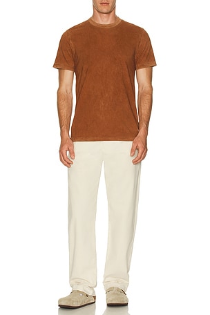 COTTON CITIZEN T-SHIRT RAS DE COU CLASSIC en Marron