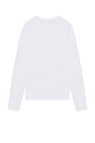 COTTON CITIZEN The Classic Crew Long Sleeve Tee in White