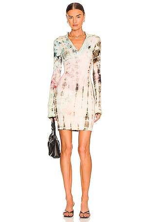 cotton citizen ibiza dress COTTON CITIZEN Grey The Ibiza Polo Dress