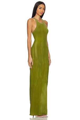 COTTON CITIZEN ROBE MAXI MARBELLA en Olive