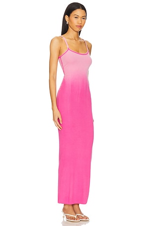 COTTON CITIZEN The Verona Spaghetti Maxi Dress in Pink