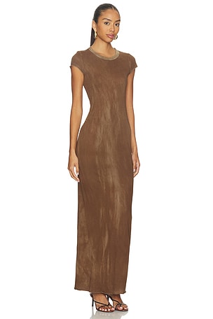 COTTON CITIZEN Marbella Tee Maxi Dress in Brown. Size XS. Also
