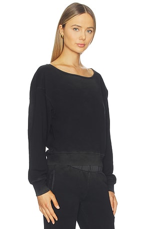COTTON CITIZEN The Lima Relaxed Sweatshirt in Black