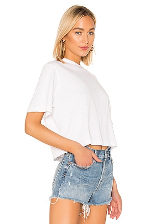 COTTON CITIZEN The Tokyo Crop Tee in White