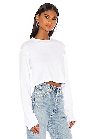 COTTON CITIZEN TOP CROPPED TOKYO en Blanc