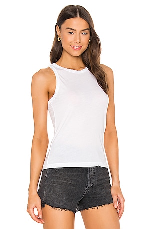 COTTON CITIZEN Standard Tank in White. Size XS. Also