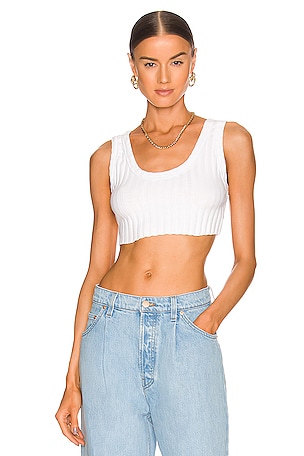 Free People X FP Movement Free Throw Crop Top in White