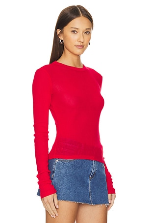 COTTON CITIZEN The Rio Long Sleeve in Red