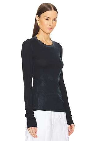 COTTON CITIZEN Marbella Long Sleeve Top en Noir