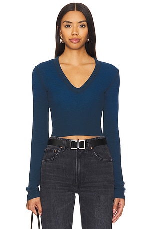 Verona Crop U Neck Shirt COTTON CITIZEN