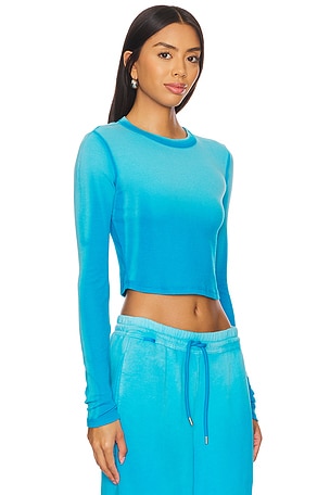 COTTON CITIZEN Verona Crop Shirt in Blue