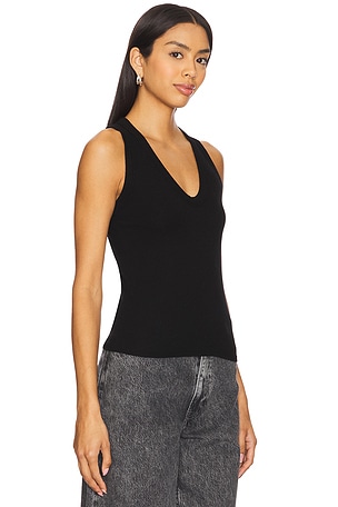 COTTON CITIZEN Verona U Neck Tank Top in Black
