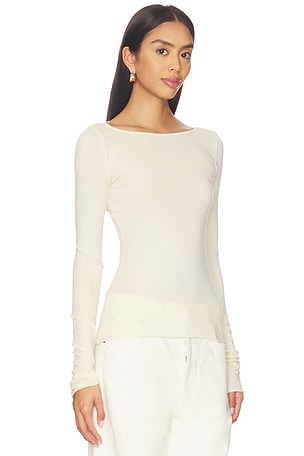 COTTON CITIZEN x REVOLVE Marbella Boat Neck Shirt en Citron