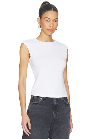 COTTON CITIZEN The Seoul Muscle Tee in White. Size S. Also