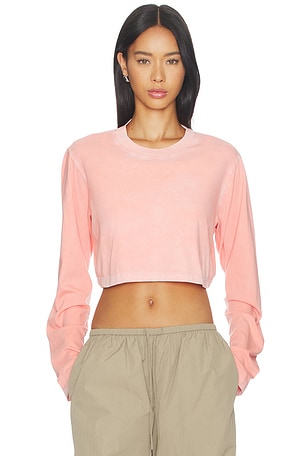 COTTON CITIZEN The Tokyo Crop Shirt in Pink