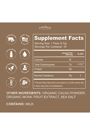 Cowboy Colostrum Chocolate Stick Packs 10ct