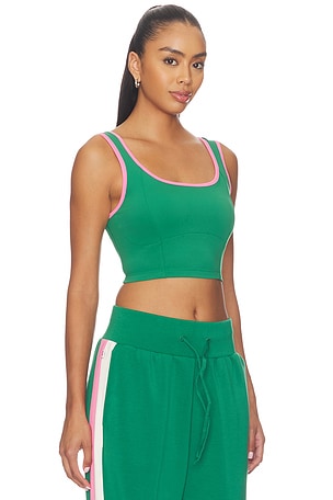 Champion Courtside Seamed Sports Bra in Green