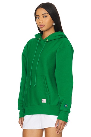 Champion Reverse Weave Hooded Sweatshirt in Green