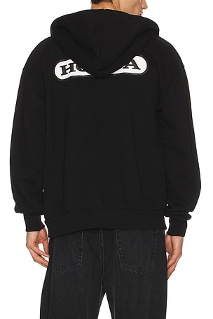 CPTN Apparel Raceworks Full Zip Hoodie in Black