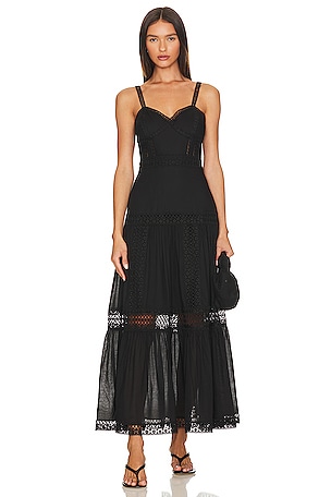 Charo Ruiz Ibiza VESTIDO LARGO GIOGIA en Black REVOLVE