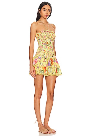 Charo Ruiz Ibiza ROBE COURTE CUSIA en Jaune