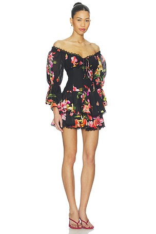 Charo Ruiz Ibiza Azurea Short Dress in Black