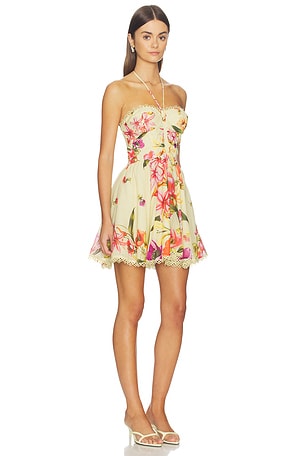 Charo Ruiz Ibiza Dahlia Short Dress in Yellow