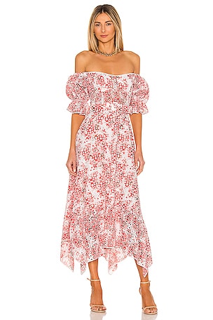open lace back dress Rhiannon Burgundy Stripe Knit Maxi Dress - US 6 main image 1