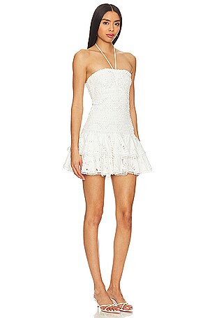 Charo Ruiz Ibiza ROBE COURTE MEGAN en Blanc