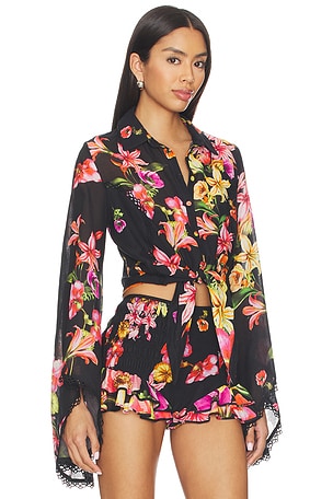 Charo Ruiz Ibiza Lei Blouse in Black