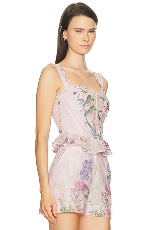 Charo Ruiz Ibiza Floret Top in Pink