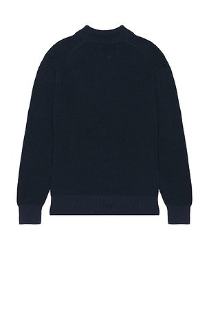 Corridor Long Sleeve Slouchy Polo in Blue