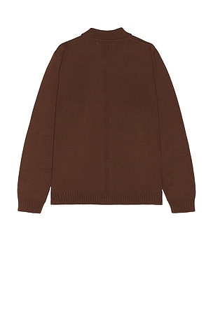 Corridor Button Down Sweater in Brown