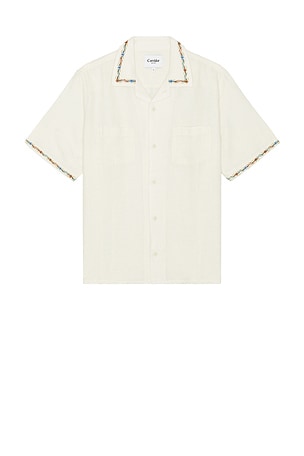 Rose Chain Short Sleeve Camp Shirt Corridor