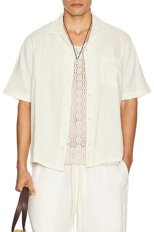 Double Cloth Short Sleeve Shirt Corridor