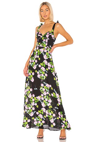 Cynthia Rowley Ten Rose Silk Maxi Dress in Rose Floral | REVOLVE Cynthia Rowley Ten Rose Silk Maxi Dress in Rose Floral | REVOLVE