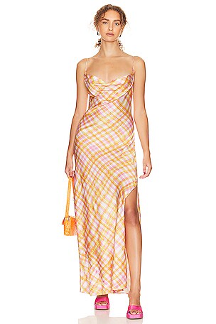 chinese dress ladies CHASER PRINT MELISSA MAXI DRESS – Jarlie Wild main image 0