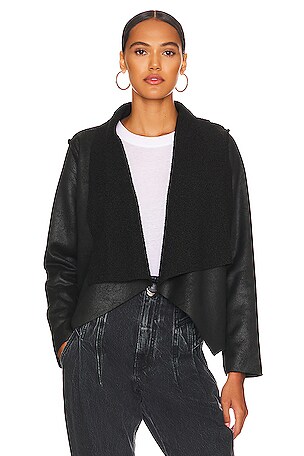 FAUX SUEDE SHEARLING REVERSIBLE JACKET FAUX SUEDE SHEARLING REVERSIBLE JACKET