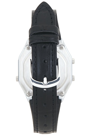 Casio LA680 Series Leather Watch en Argent Métallisé